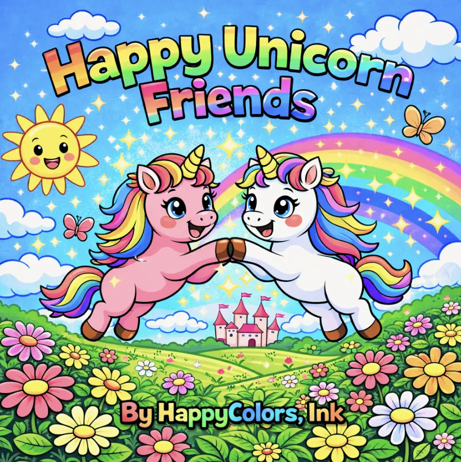 Happy Unicorn Friends