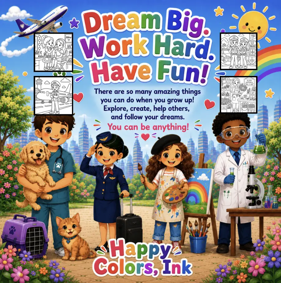 When I Grow Up Coloring Book - Image 2